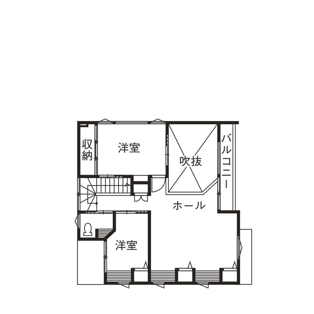 51.5坪の家の間取り図