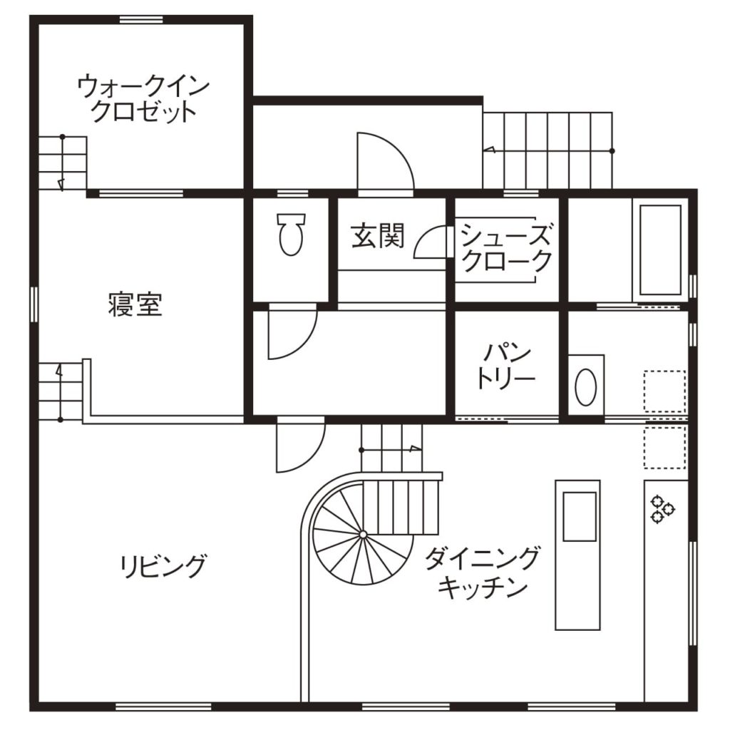 注文住宅で5000万円以上する家の間取り図