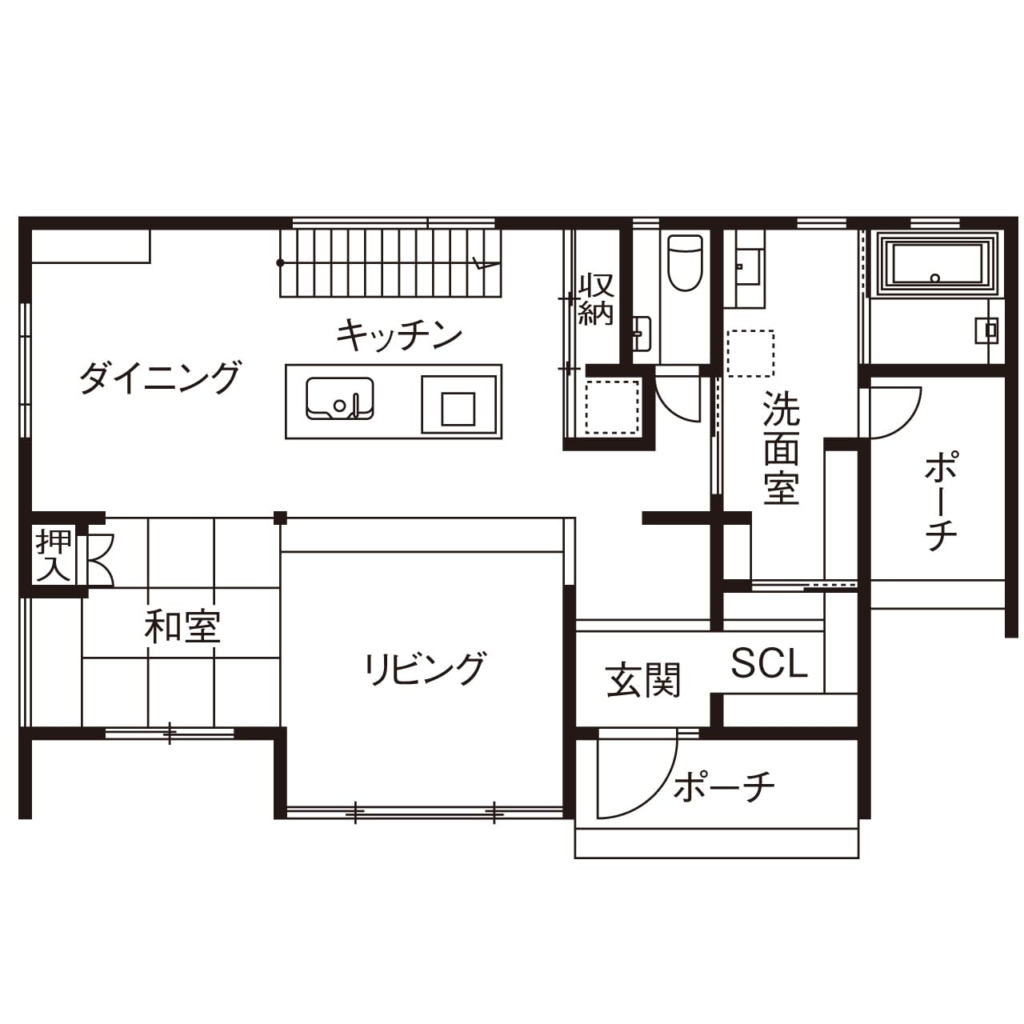 39.8坪の家の間取り図