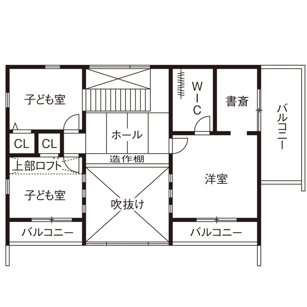 39.8坪の家の間取り図