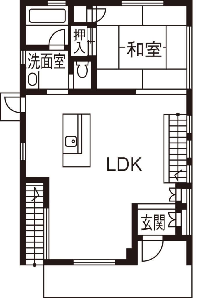 72.9坪の家の間取り図