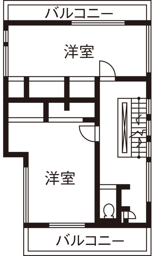 72.9坪の家の間取り図