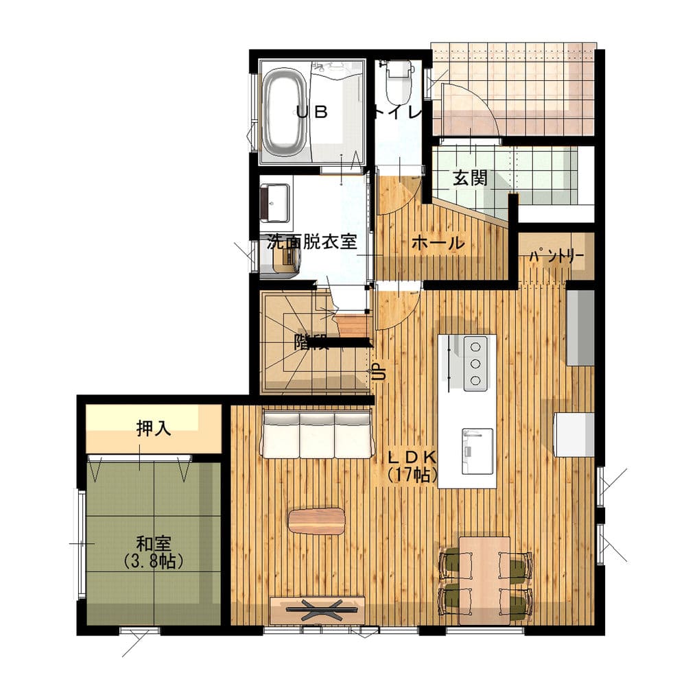 平屋 に 見える 二階 建て 間取り