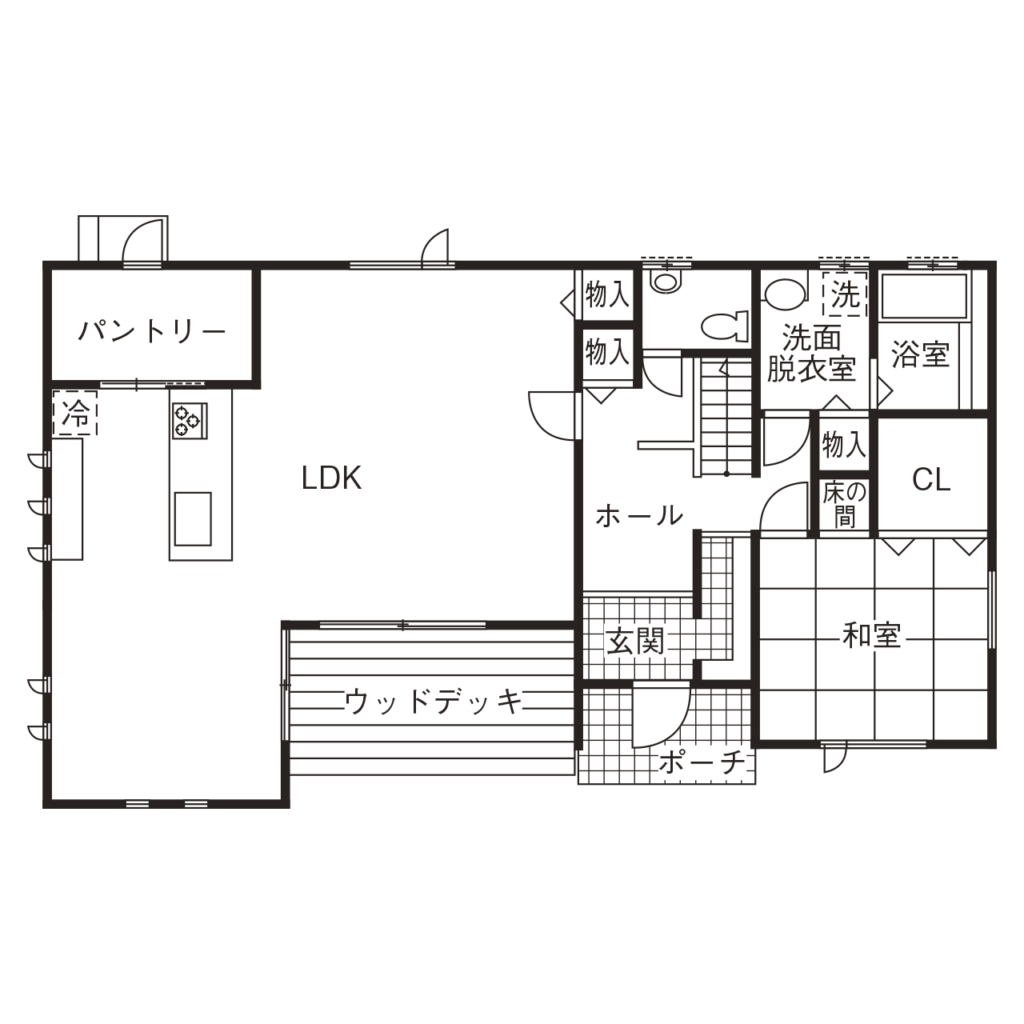 53.0坪の家の間取り図