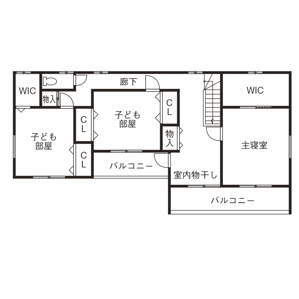 53.0坪の家の間取り図