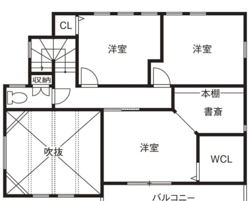 ローコスト住宅の間取り図