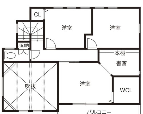 ローコスト住宅の間取り図