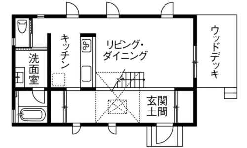 ローコスト住宅の間取り図