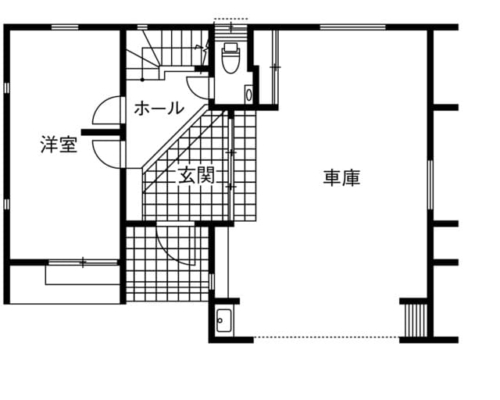 ローコスト住宅の間取り図