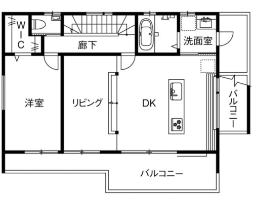 ローコスト住宅の間取り図