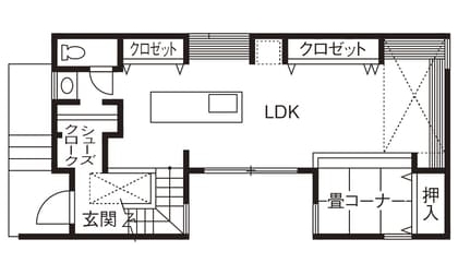 ローコスト住宅の間取り図