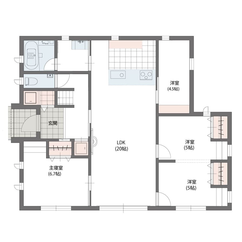 坪台の平屋ローコストにおすすめの間取り 注文住宅ヘルプナビ 坪台の平屋ローコストにおすすめの間取り 注文住宅ヘルプナビ