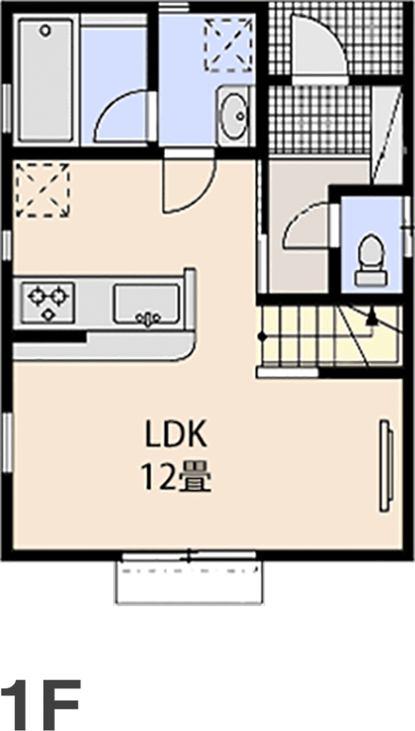 クレイドルパレット580の間取り（1F）