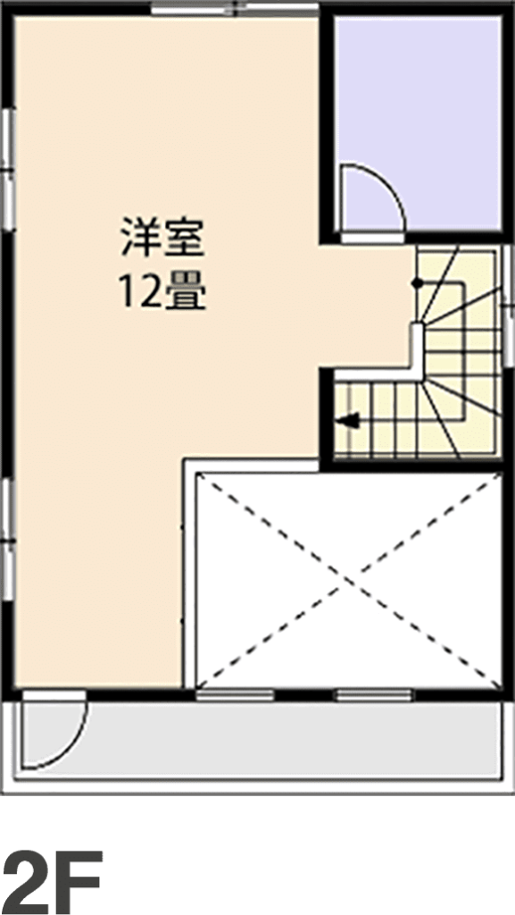 クレイドルパレット580の間取り（2F）