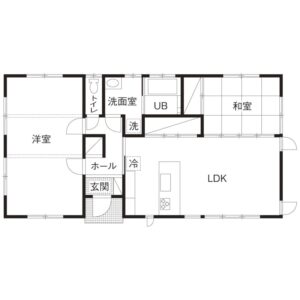 24.0坪の家の間取り図