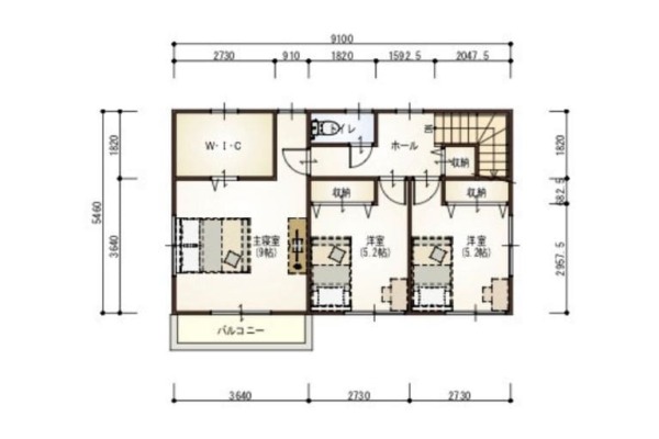 サンワ設計のシャルマン No.118の間取り図