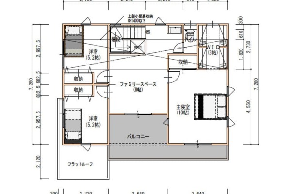 サンワ設計のchocolat!の間取り図