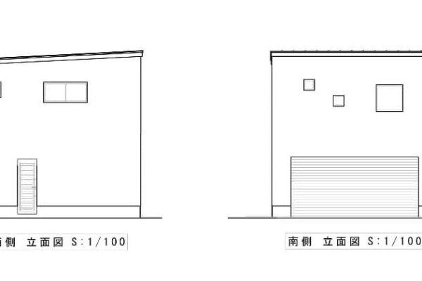 2階建ガレージハウス_立体図