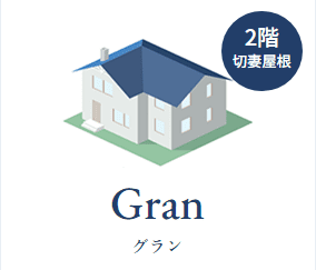 切妻屋根の2階建て（グラン）