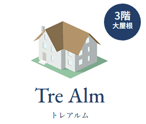 大屋根の3階建て（トレアルム）