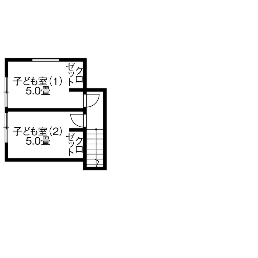 10畳もの広いハーフ収納のある平屋の15階の間取り図