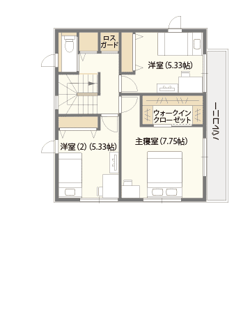 アイスマイルの参考間取り（2階）