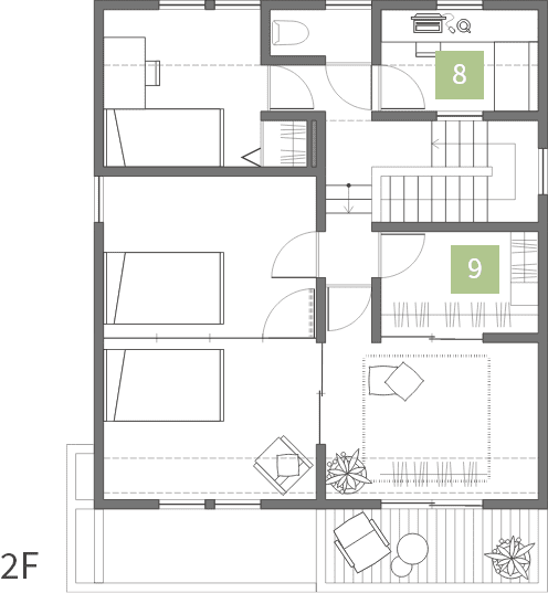 SMART STYLE Roomieの参考間取り2階